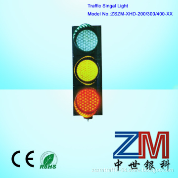 LED Full Ball Traffic Light / Strobe Light Core Red Green Amber Color 3 Aspects with Lens